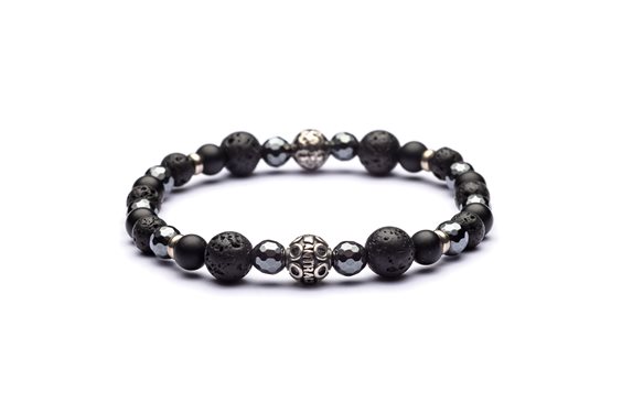 Bracelet Antracite Classic in Pierres semi-précieuses C15 COSTA RICA - C15 COSTA RICA